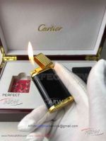 ARW  1;1 Replica Cartier Limited Editions Jet lighter Black&Gold
